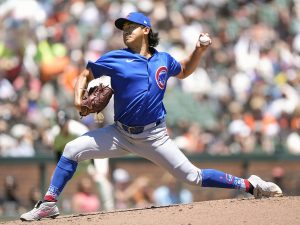 ジャイアンツ戦に先発し、６回５安打３失点だったカブス・今永。勝敗は付かなかった＝サンフランシスコ（ゲッティ＝共同）