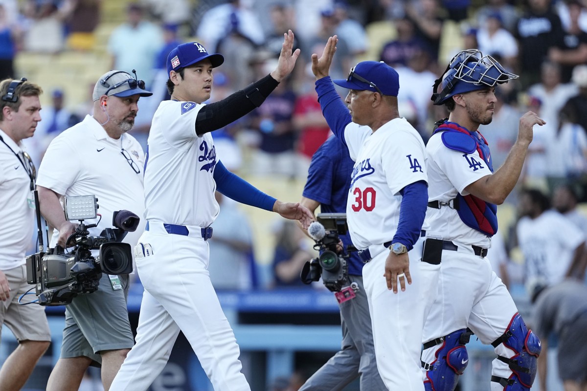 大谷翔平、ドジャース、米大リーグ、ＯＨＴＡＮＩＴＯＤＡＹ＝２０２４（令和６）年７月２１日、米国（共同）