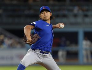 ドジャース戦に先発したカブス・今永＝ロサンゼルス（共同）