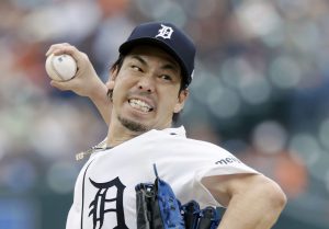 ホワイトソックス戦に先発し、４回⅔を５安打５失点で７敗目を喫したタイガース・前田＝デトロイト（ゲッティ＝共同）