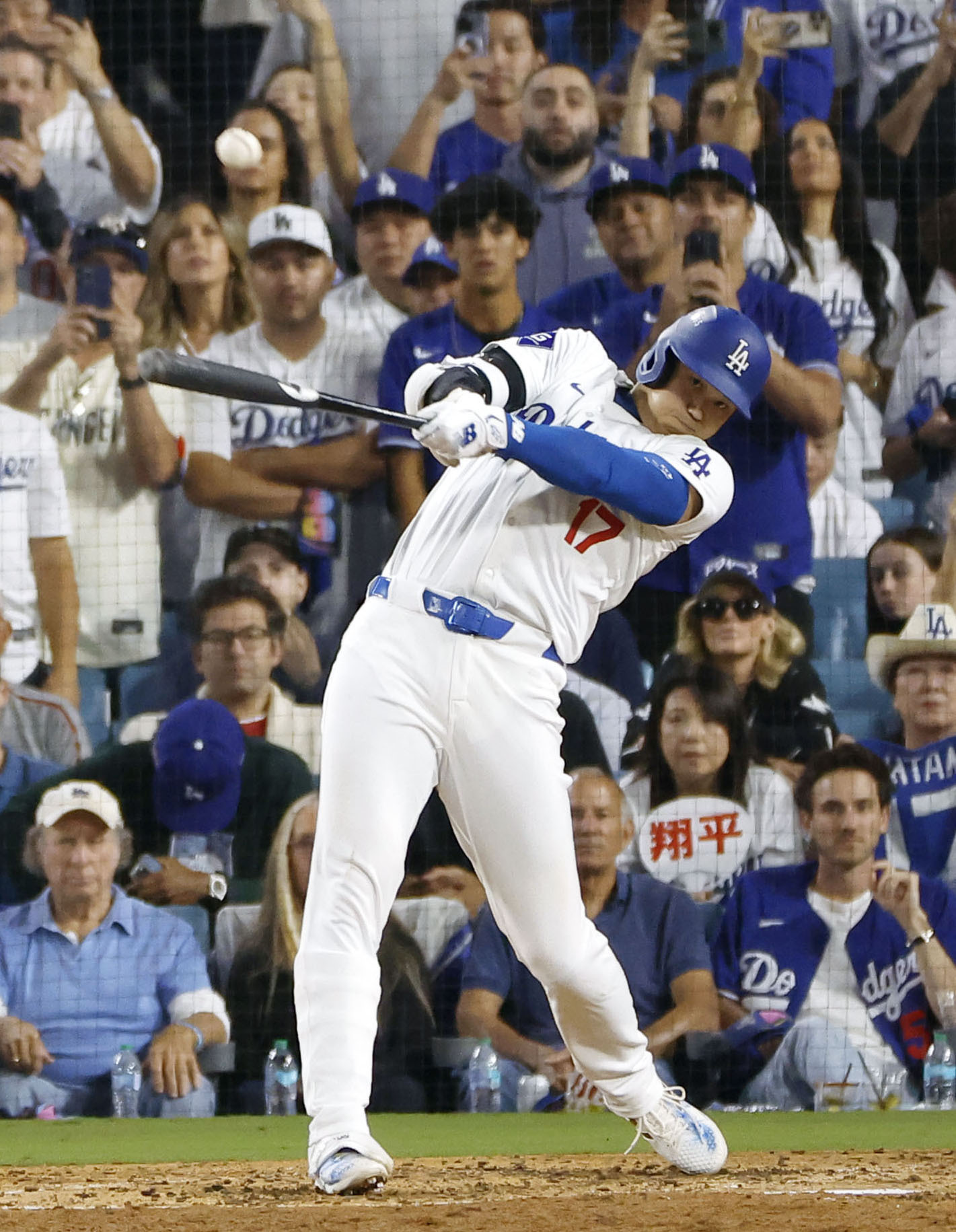 第5戦　６回、中前適時打の大谷 リーグ優勝決定シリーズ
