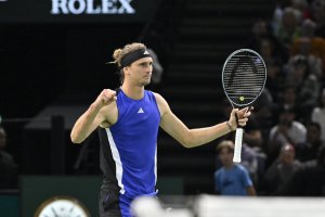 November 1, 2024, Paris, F, F: Tennis : Rolex Paris Masters 2024 - Alexander Zverev - Allemagne (Credit Image: Â© Panoramic via ZUMA Press)、クレジット：©Ｐａｎｏｒａｍｉｃ／Ｐａｎｏｒａｍｉｃ　ｖｉａ　ＺＵＭＡ　Ｐｒｅｓｓ／共同通信イメージズ　※Belgium, France, Germany Rights OUT