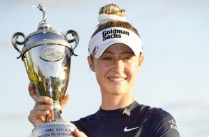 通算１４アンダーで優勝したネリー・コルダ＝ペリカンＧＣ（共同）