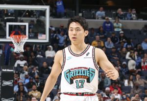 ペーサーズ戦でプレーするグリズリーズの河村＝メンフィス（ＮＢＡＥ・ゲッティ＝共同）