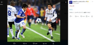 「至高のサイドバック対決」「大好きな時代」日本人選手のCL懐かしのプレーに反響