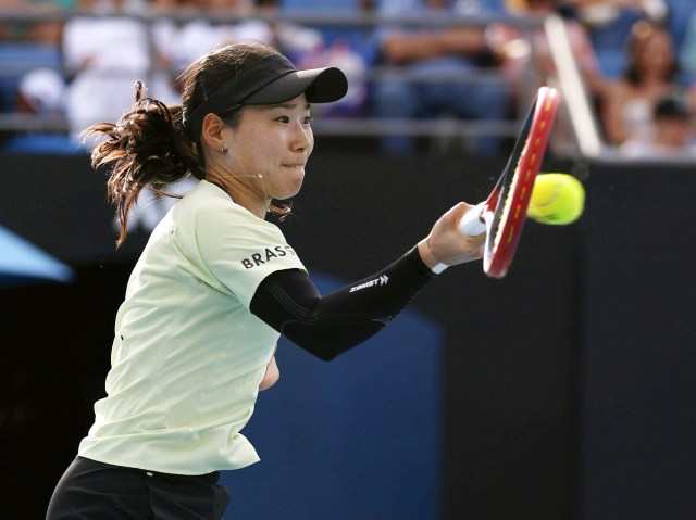 日比野菜緒 全豪テニス第２日