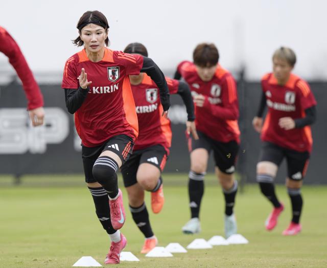 調整する守屋ら なでしこ、２１日豪州戦