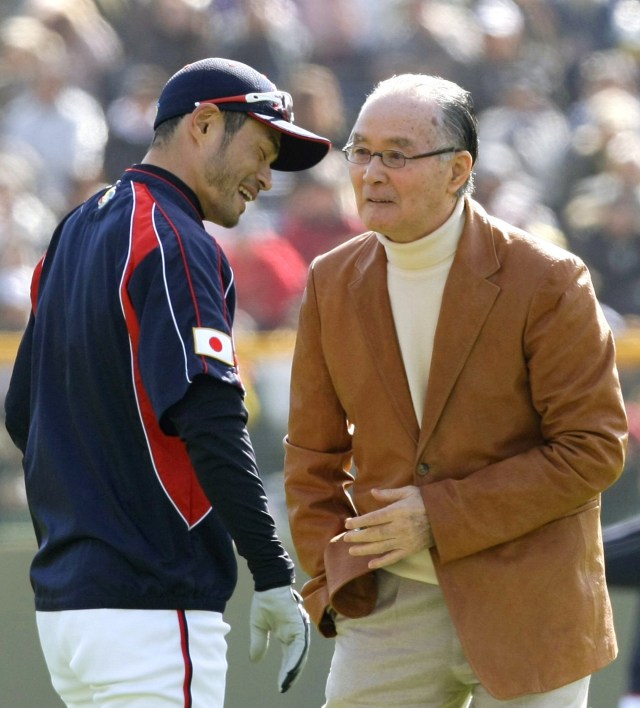 イチロー選手と長嶋氏 ＷＢＣ日本代表が練習試合