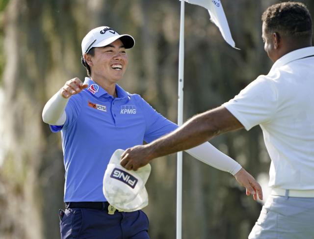 笹生のホールアウト ヒルトン女子ゴルフ第１Ｒ