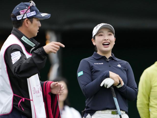 プロアマ戦の小祝さくら ダイキン女子ゴルフ