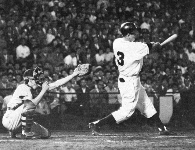 天覧試合で本塁打