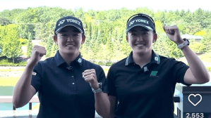 岩井姉妹“最強ペアルック”でチーム名の由来明かす 「Twins旋風吹かしちゃって！」