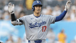 大谷翔平、6試合連続ヒットで決めポーズ？ 「ホームラン量産して欲しい」「はらはらするタフな試合でした」