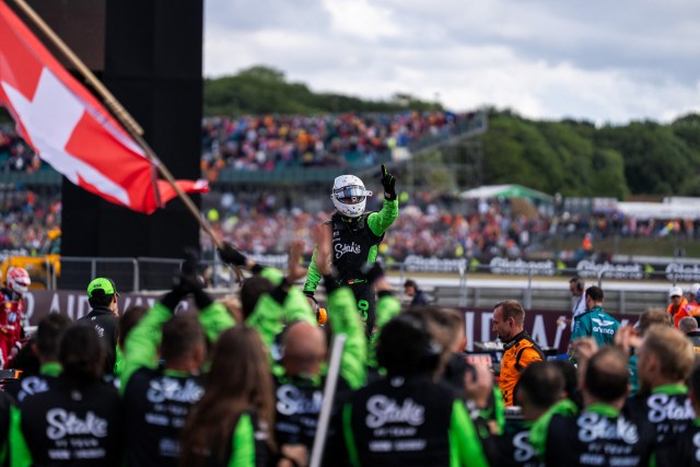 初表彰台を獲得したステークのニコ・ヒュルケンベルグ