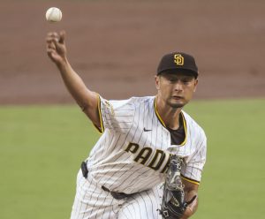 ダイヤモンドバックス戦に先発で今季初登板したパドレスのダルビッシュ＝サンディエゴ（共同）