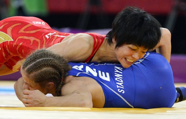 攻める小原さん 小原日登美さん死去