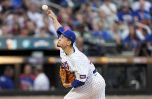 フィリーズ戦に先発したメッツ・千賀＝ニューヨーク（イマジンイメージズ・ロイター＝共同）