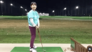 馬場咲希、小学生時代のスイング動画に才能の片鱗「すでに大物感」「さすがです」