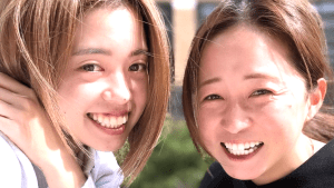 「いい顔してるね」なでしこ長谷川＆清水、太陽の下で弾ける“眩しい2ショット”にファン歓喜