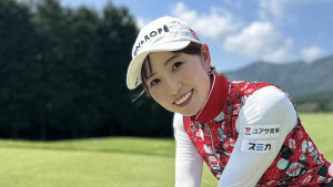 「待ち受けにしたい」蛭田みな美、グリーン上での“お嬢さま座り”ショットにファン悩殺「可愛すぎる」「色っぽい」