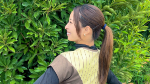 「阪神タイガースみたい」園田彩乃の“レア黄色ウェア”姿に反響　ポニテからのぞくうなじも「かわゆす」