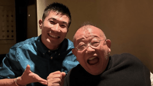 「おじいちゃんと孫ですね」鶴瓶が桐生祥秀との2ショット公開「羨ましい」「似てると思ったら本物！」フォロワー驚き