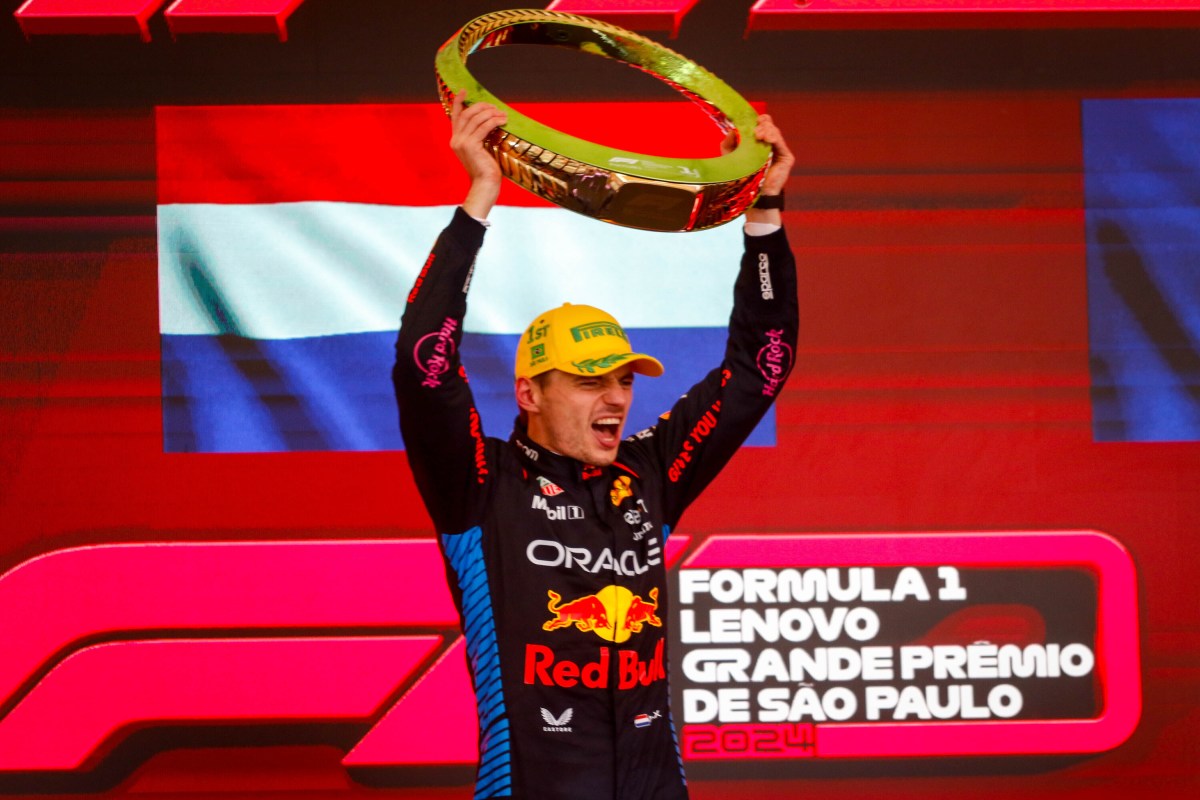 November 3, 2024, SÃ£O Paulo, Brazil: SÃO PAULO, SP - 03.11.2024: GP DE FÃRMULA 1 LENOVO 2024 SP - It will take place this Sunday (03) at the Interlagos racetrack, in the south of the capital of SÃ£o Paulo, the 2024 Lenovo Formula 1 SÃ£o Paulo Grand Prix. In the photo, the driver, Max Verstappen #1, RED BULL, champion of the GP in Brazil. (Credit Image: © Aloisio Mauricio/Fotoarena via ZUMA Press)、クレジット：©Ａｌｏｉｓｉｏ　Ｍａｕｒｉｃｉｏ／Ｆｏｔｏａｒｅｎａ　ｖｉａ　ＺＵＭＡ　Ｐｒｅｓｓ／共同通信イメージズ