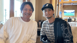 岩隈久志、ダルビッシュと再会　右腕の装具も話題に「痛々しい」「脳裏に焼きついてます」