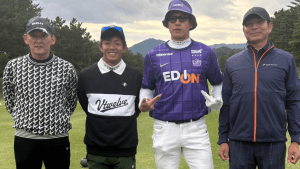ホークス・柳田悠岐、「移籍!?」とツッコミ殺到　地元愛抑えきれない“特注コーデ”でゴルフ