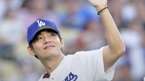 豪華絢爛！MLB球場で話題になったセレブたち　BTSのVやソン・フンミンが大谷や由伸と交流