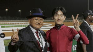 坂井瑠星、フォーエバーヤングとドバイC“史上初”連覇達成！　「夢をありがとう」「世界一のコンビ！！」とファン感涙