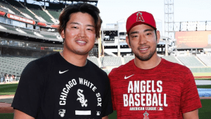 村上宗隆＆菊池雄星がメジャーの地で再会　笑顔の2ショットに「この再会はエモい」「野球ファン歓喜の瞬間」