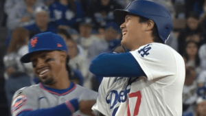 大谷翔平、死球直後なのに笑顔……　リンドーアとの交流に「ナイスガイ過ぎる」「かなり痛いと思うぞ」