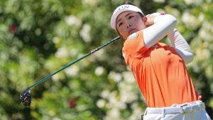 最終ラウンド、通算１アンダーで４位の山下美夢有＝シャドークリークＧＣ（共同）