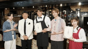 「看板むすめ？」体操・杉原愛子、エプロン姿で糸井嘉男と共演　舞台裏ショットに「笑顔が可愛い」「よく似合っとる」と絶賛