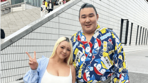 「しかし、デケー…」相撲大好きJカップグラドル、同級生の欧勝馬との2ショットに反響　「どちらも横綱級」「運命やん！」