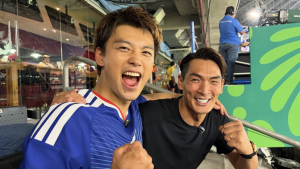 槙野智章、竹内涼真と「最高のブラザー」とガッツポーズ　「最強熱男コンビ」「めちゃくちゃ良かったデス！」