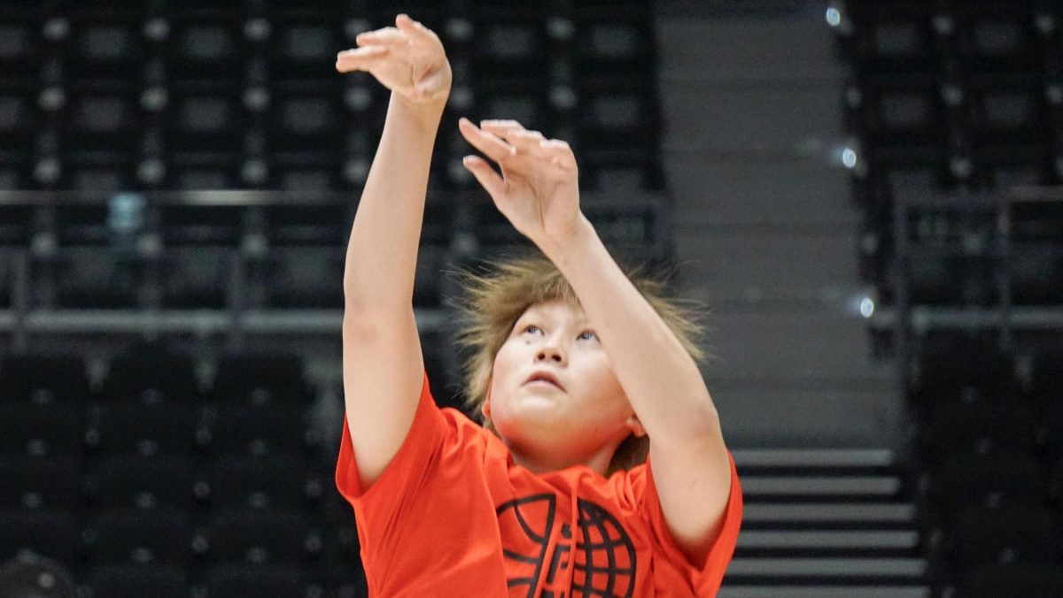調整する高田真希 バスケ女子、ラトビア戦へ 　調整するバスケ女子日本代表の高田真希＝横浜ＢＵＮＴＡＩ