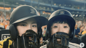 安田美沙子＆千秋、阪神ユニで試合観戦する姿に「めちゃくちゃかわいい」「勝利の女神になりましたね」と注目集まる