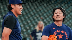 「会えて良かった」岡本和真＆今井達也、MLBでの再会 「いい光景ですね〜」「一年目同士、支え合って」甲子園思い出すファンも