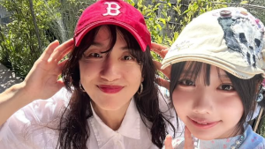 浜口京子、あのちゃんとまさかの2ショット！　赤リップ映える近影に「モデルさんかと」「めっちゃ女子」