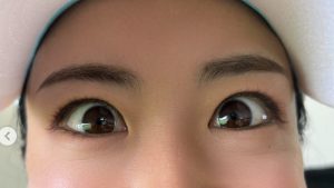 「めちゃおっきい」園田彩乃、目を丸くして…？　遠征先での“ドアップ”近影に「毎朝この顏見たいっす」
